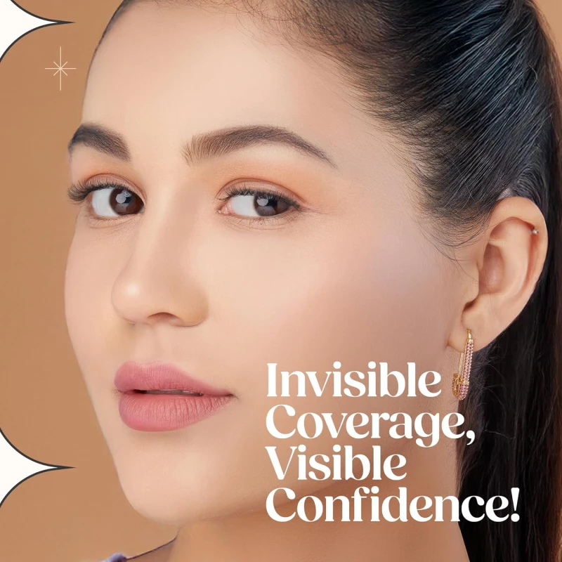 Hilary Rhoda High Definition Foundation for Women | Hides Pores & Blemishes | HD Foundation For All Skin Types | Blendable Formula | Natural & Matte Finish | High Coverage Liquid Foundation - 33ml (Skin Beige - Shade 05) - Thumbnail 5
